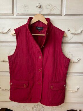 Talbots Red Vest- Size Medium